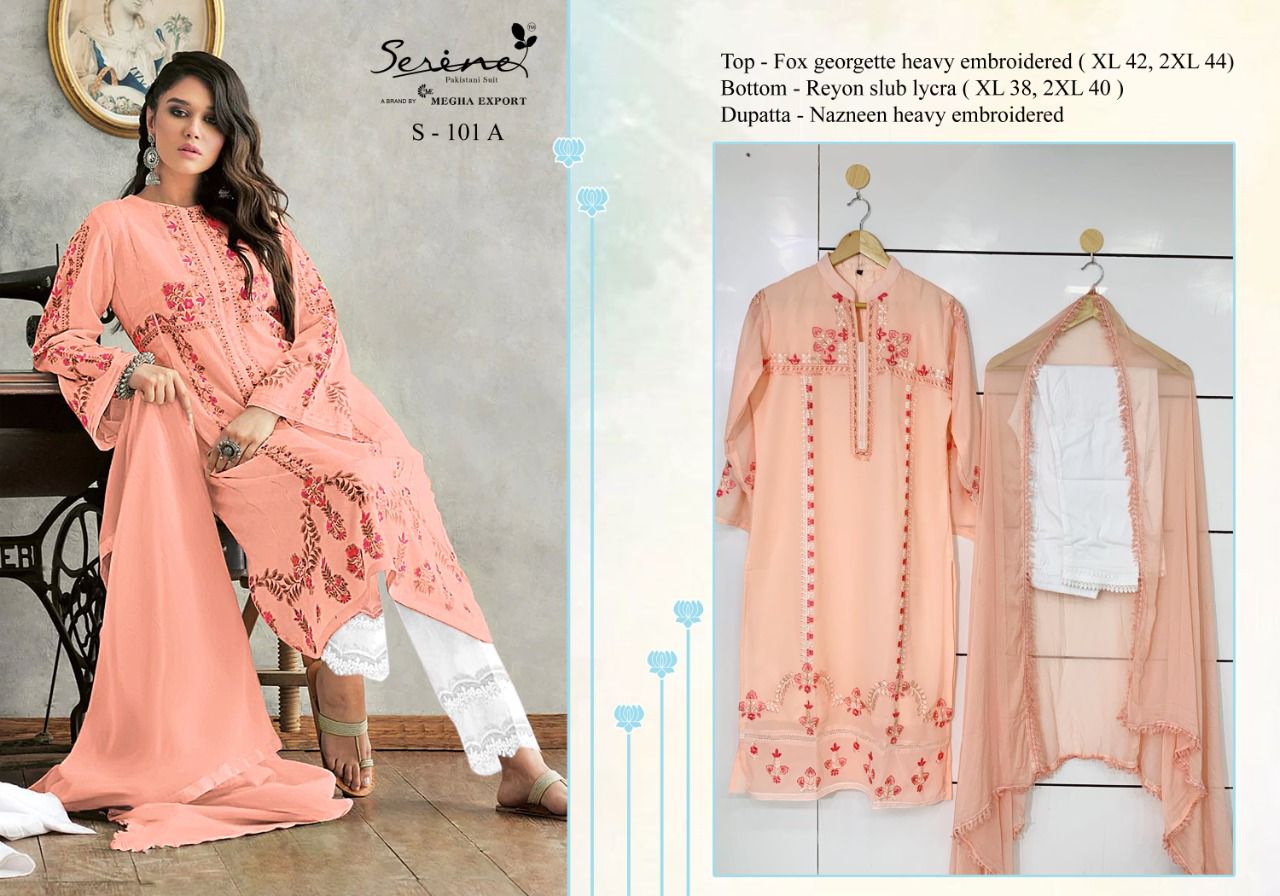 Serene S 101 Fancy Ethnic Wear Wholesale Ready Made Suit Collection